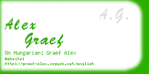 alex graef business card